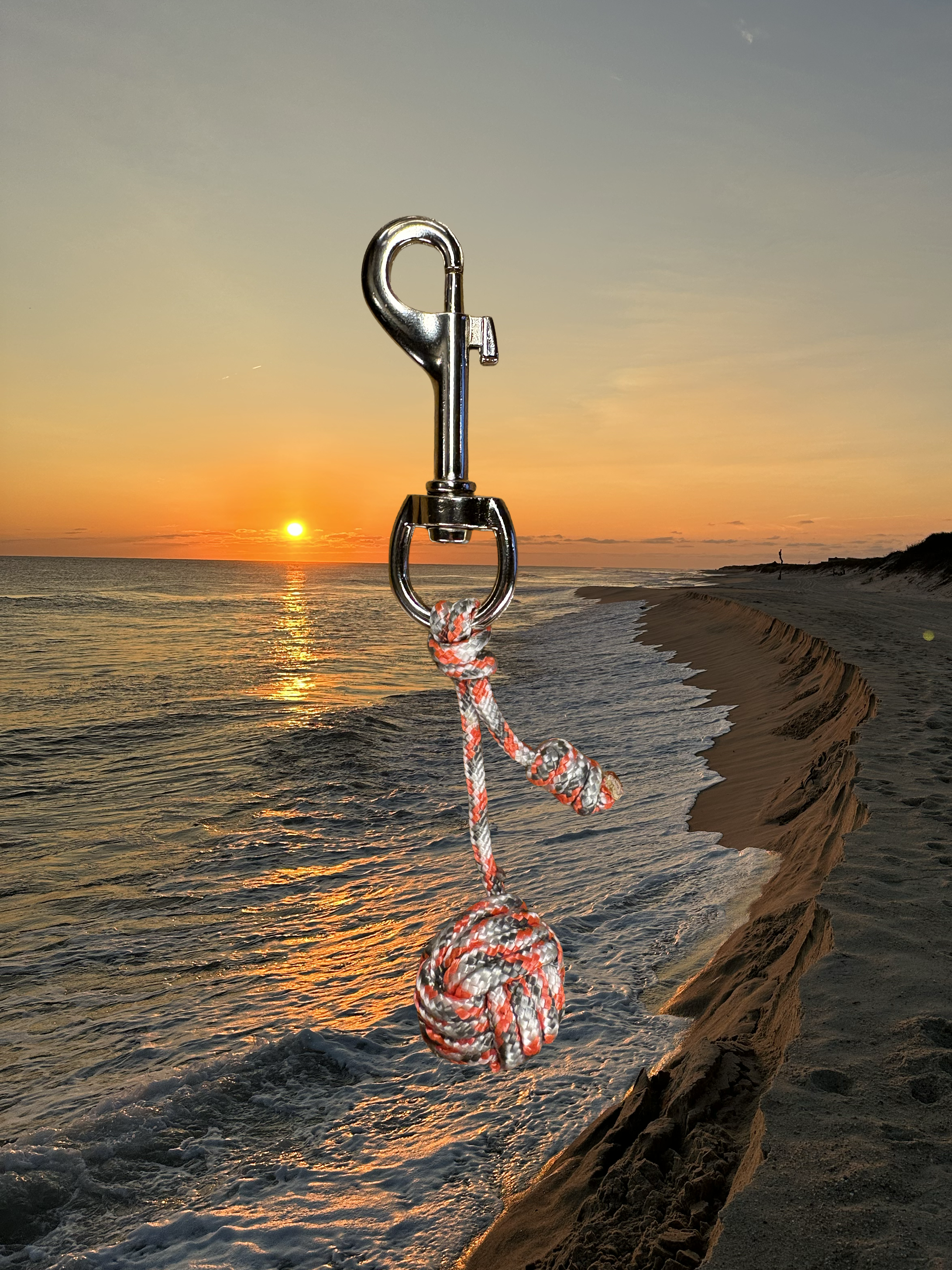Orange Monkey’s Fist Keychain
